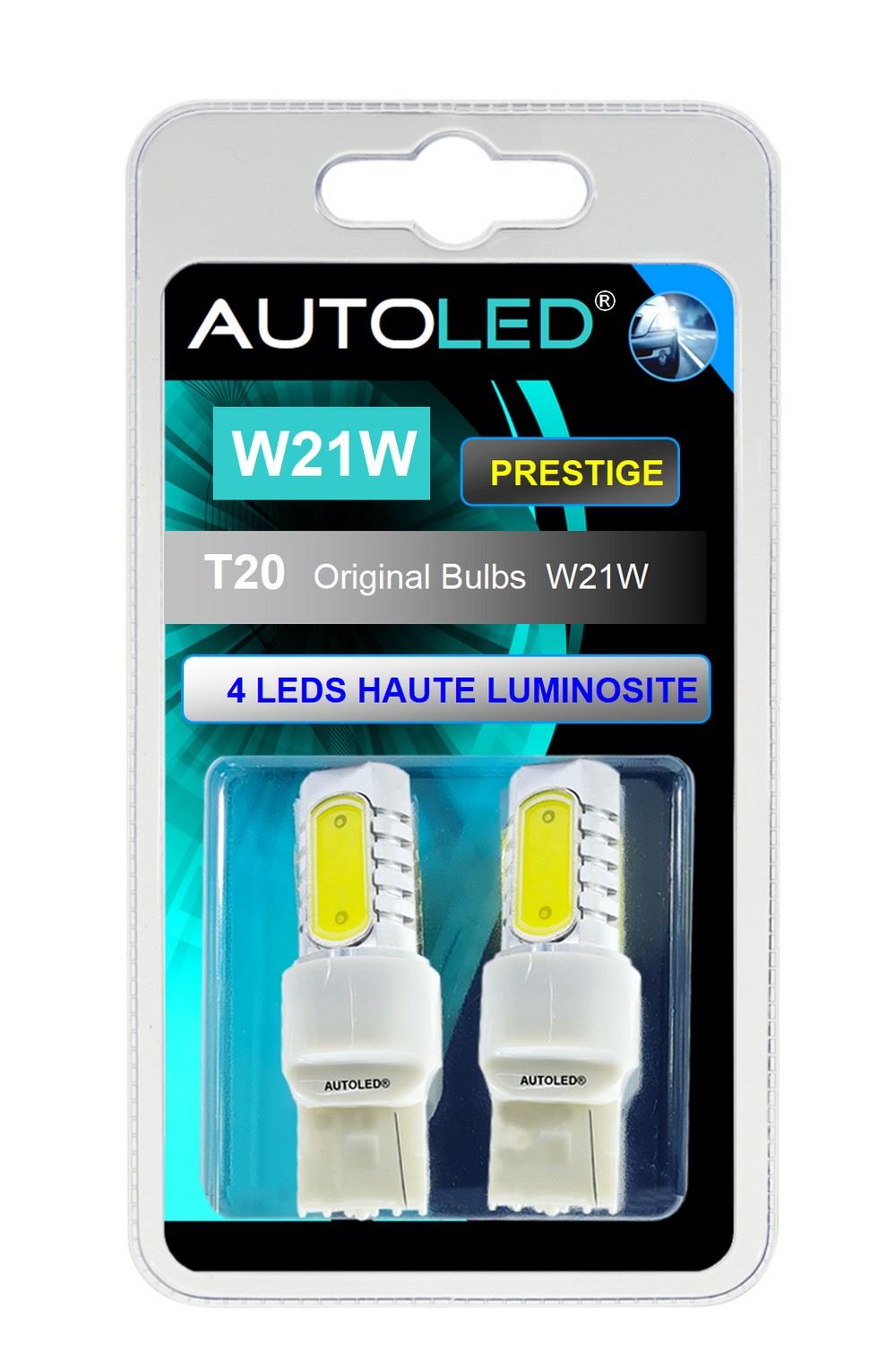 Ampoule LED W21W Lumière Blanche 1 Pôle Osram 12V