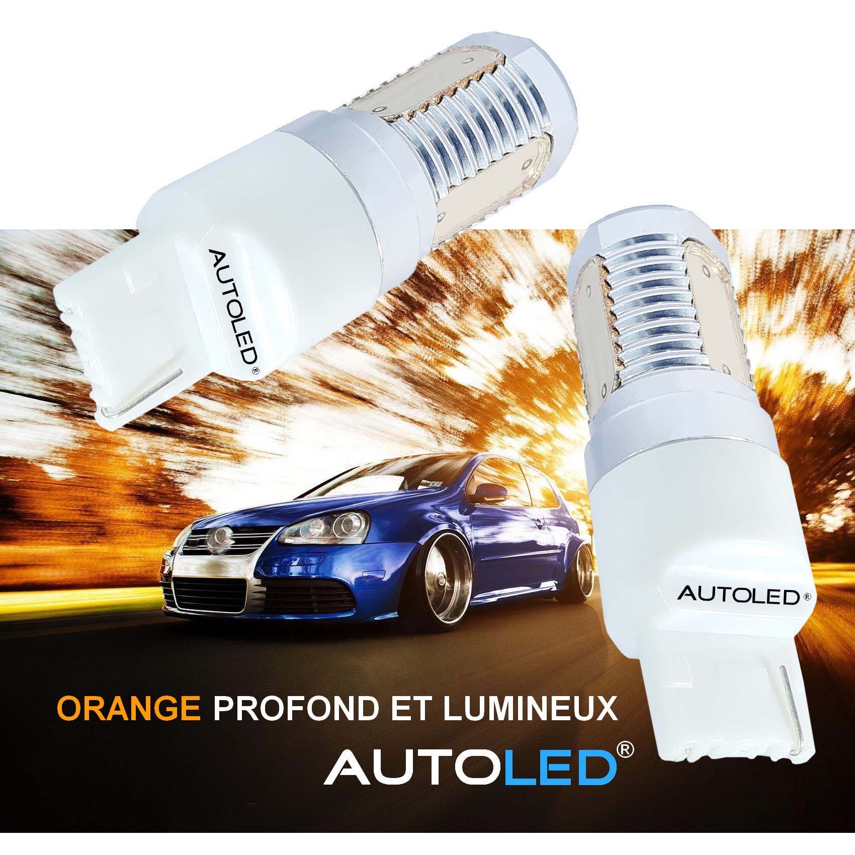 Ampoule LED Clignotant Orange