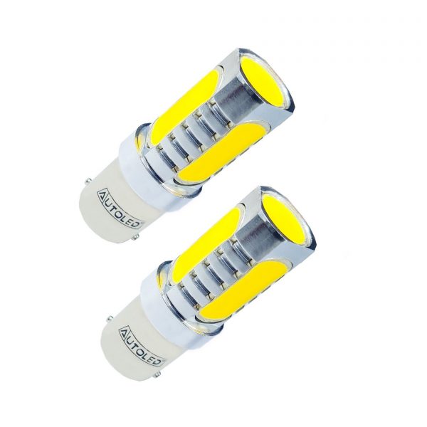 Ampoule LED P21W Clignotant 💡 18 LEDS Orange / BA15s
