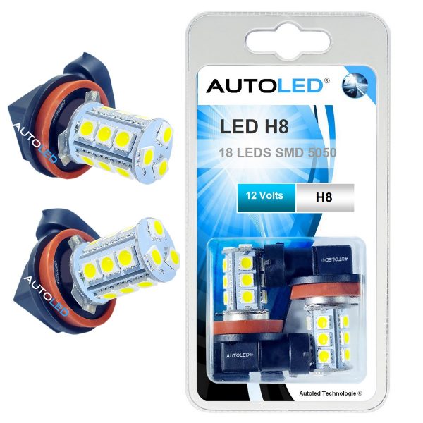 Ampoule LED H8 💡 LED Antibrouillard H8 - Feux de jour