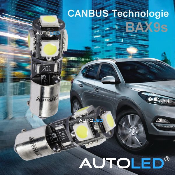 Ampoule LED H6W / Ampoule BAX9S Canbus Anti erreur 💡