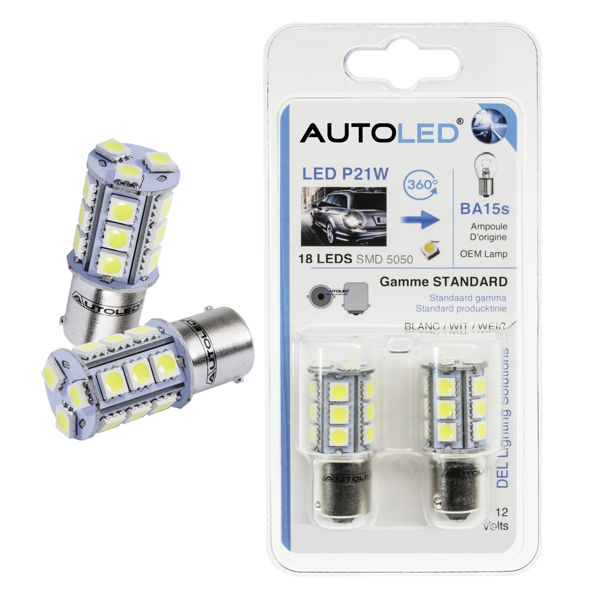 Acheter Feu de recul pour voiture, haute luminosité, clignotant, lampe  d'avertissement universelle, pour moto, queue de stationnement arrière, ampoule  LED