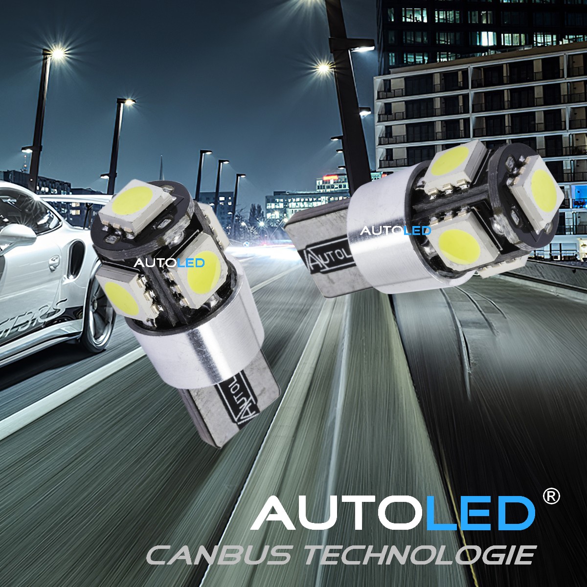 Ampoules LED Canbus W5W T10, 12V, blanc, bleu glacier, éclairage intérieur  de voiture, lampe de coffre, feux de stationnement, courageux, gratuit, 2  pièces, 4 pièces