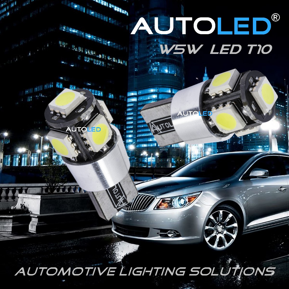 Ampoules LED Canbus W5W T10, 12V, blanc, bleu glacier, éclairage intérieur  de voiture, lampe de coffre, feux de stationnement, courageux, gratuit, 2  pièces, 4 pièces