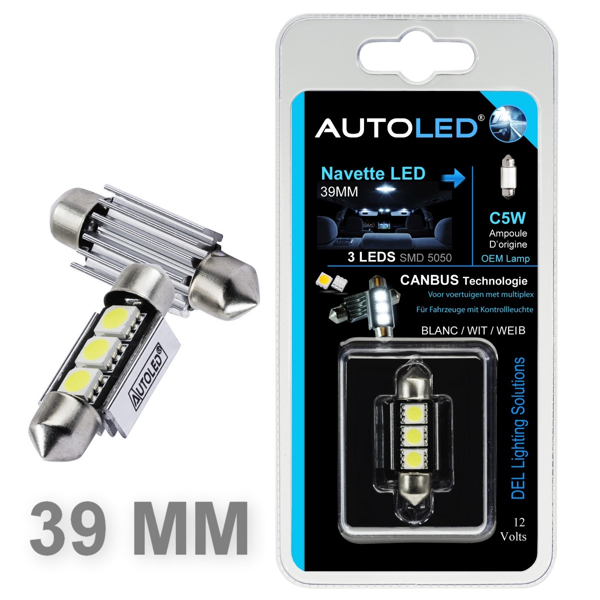 Ampoule LED Plaque immatriculation - Qualité et Fiabilité - AUTOLED®