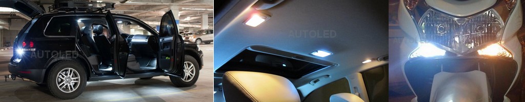 Feux de position puissant - LED voiture 13 LEDS - veilleuse W5W