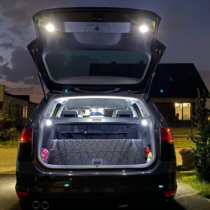 Éclairage de coffre Led voiture véhicule intérieur dôme toit plafond  lecture lampe de coffre - Cdiscount Auto