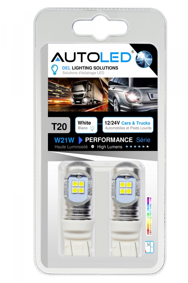 Ampoules Auto de Rechange, Ampoule LED, ampoules diurnes de brouillard LED  à haute puissance de voiture pour cent 2PCS 12-24V 50W