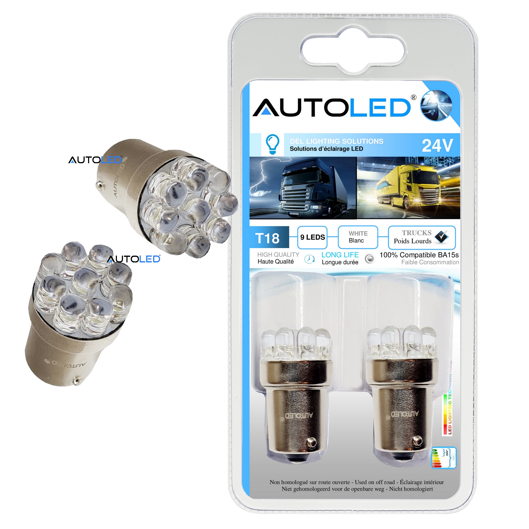 Ampoules H1 à LED 24V pour camion