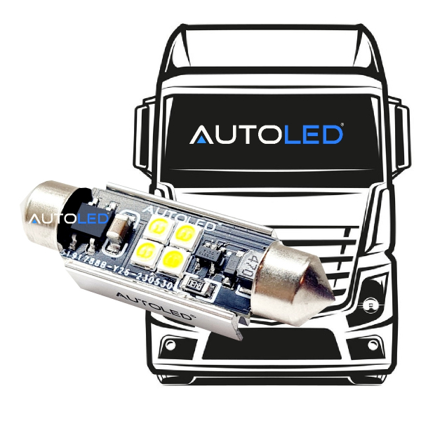 Ampoule LED C5W 44mm 24v Anti-erreur