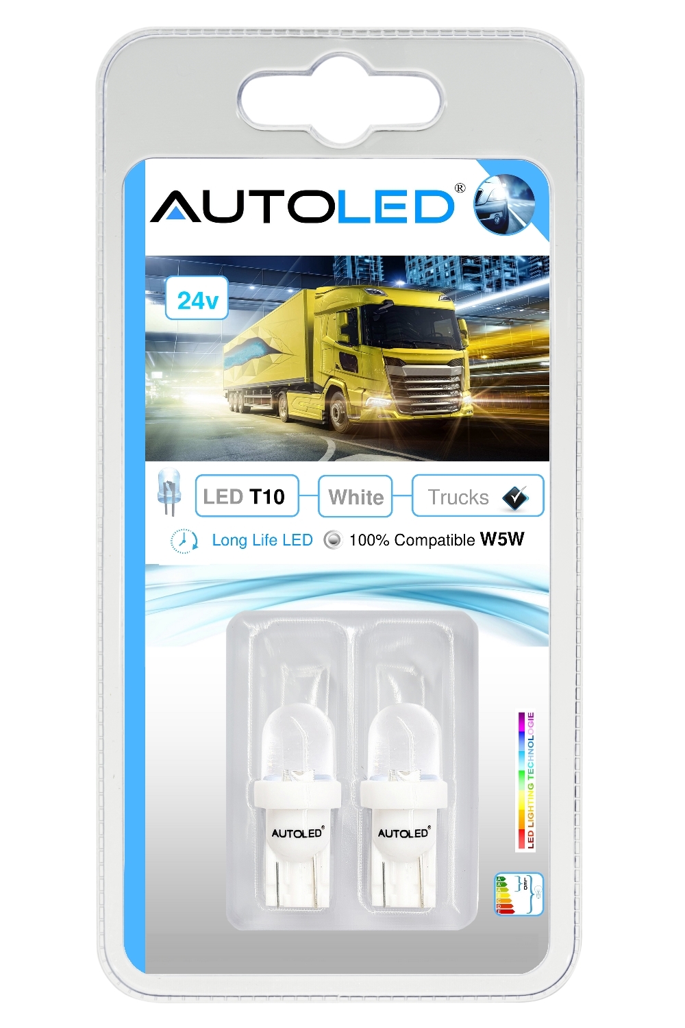 Ampoule W5W LED Camion 24V, Éclairage Intérieur